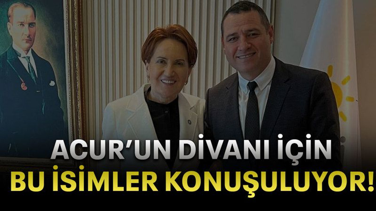 Acur’un divanı için bu isimler konuşuluyor!